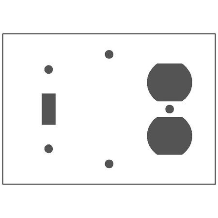 Mulberry Wallplates 3G WHITE SW/BLANK/DPLX. 86233